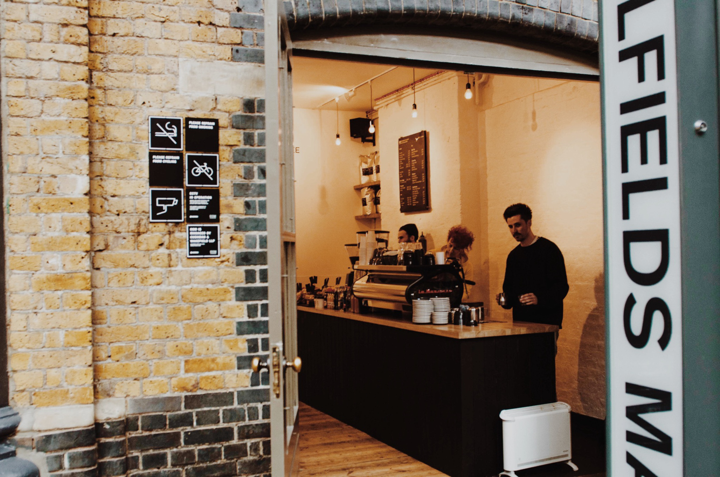 The entrance of London Coffee Society