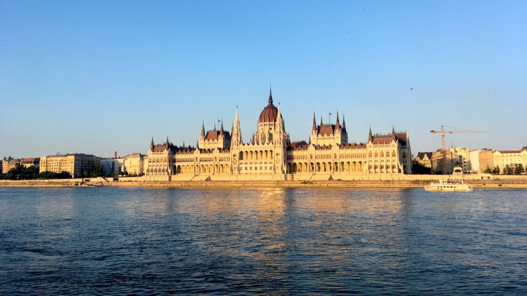 Budapest, Parliament, as seen from the Buda side